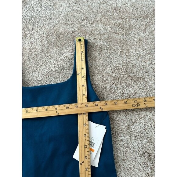 Dkny Sport Women's Balance Compression Tank Top - Poseidon teal blue Size S New - Picture 7 of 13